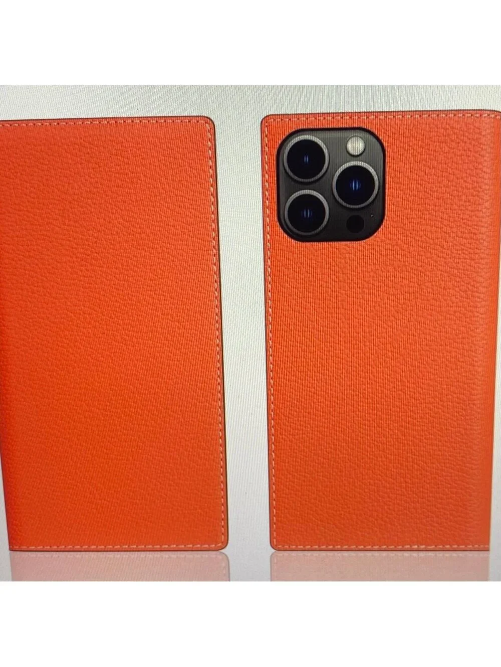 SLG Leather Wallet Case for iPhone 13 Pro Max Coral